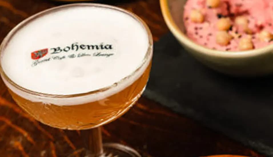 A cocktail served at Bohemia Bar